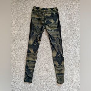 Polo by Ralph Lauren Olive and Black Geometric Yoga Pants (pony on back)